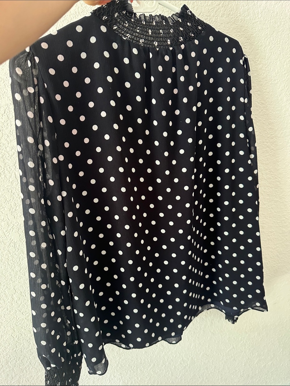 J. Crew Black and White Polka Dot - Picture 5 of 7